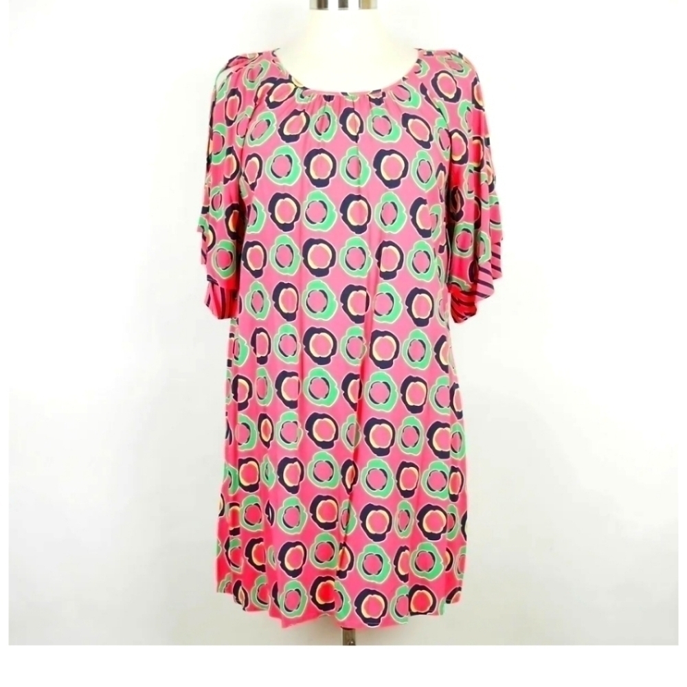 Cold Shoulder Geometric Shift Dress Spring/ Summer/ Vacation